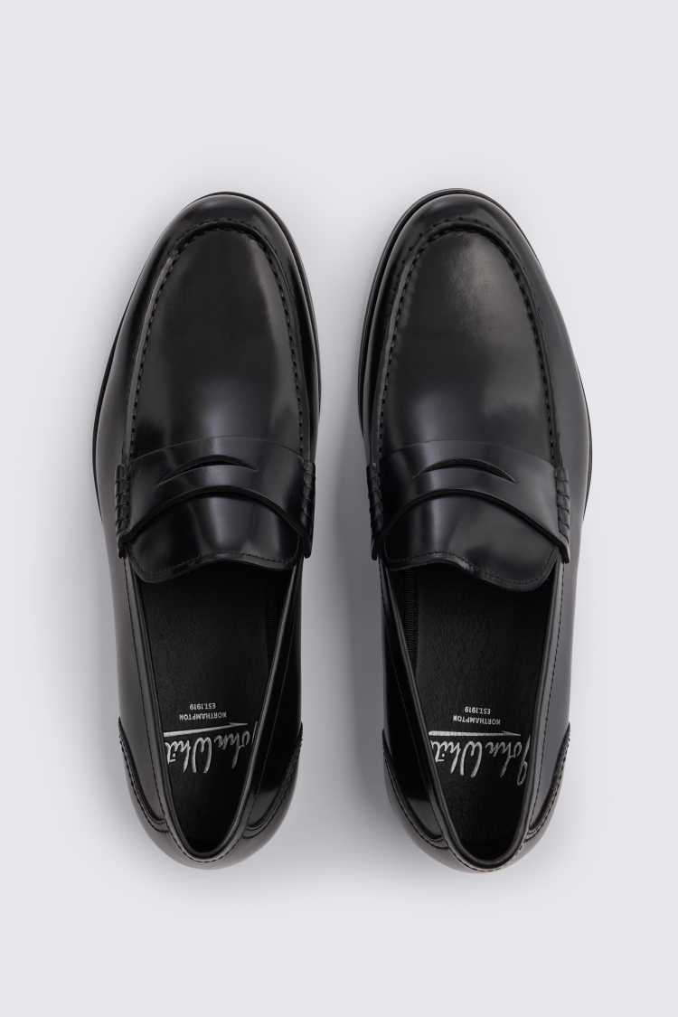John White Downey Black Loafers