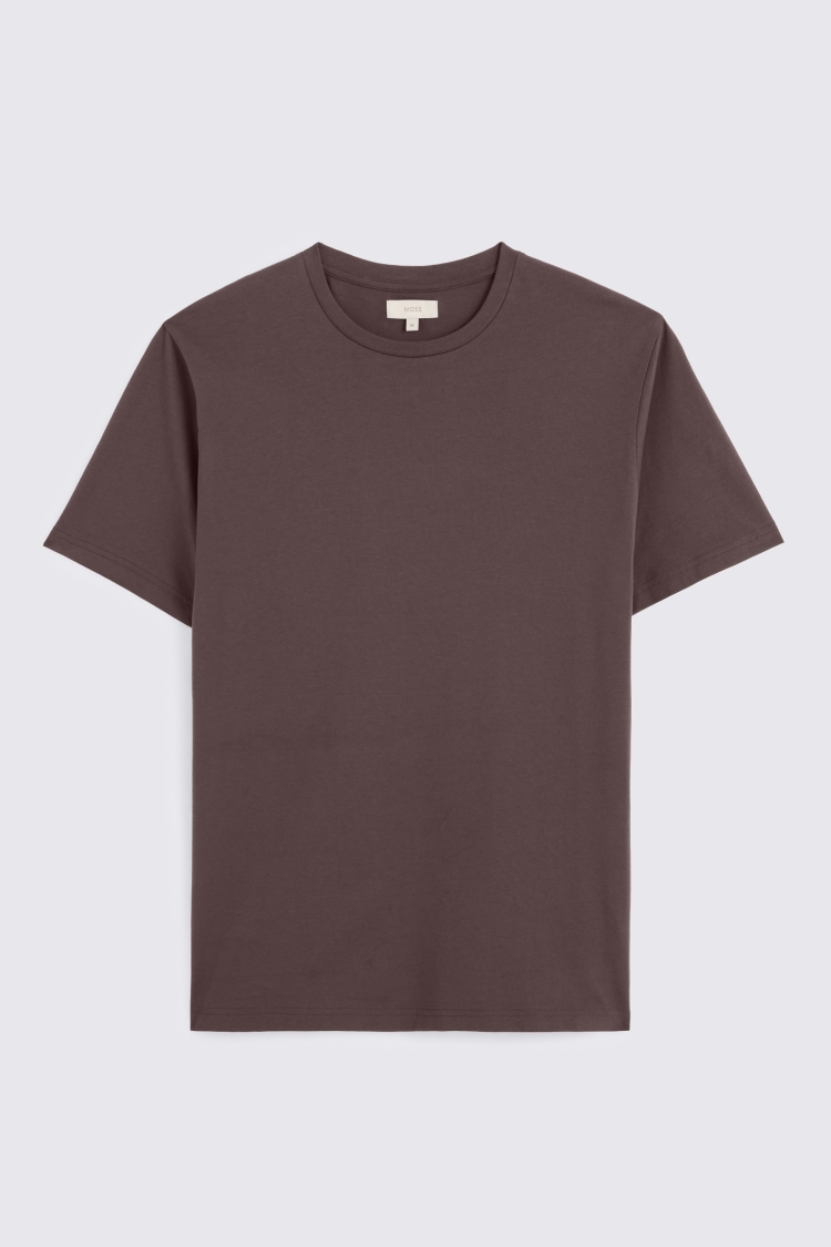 Brown Crew-Neck T-Shirt