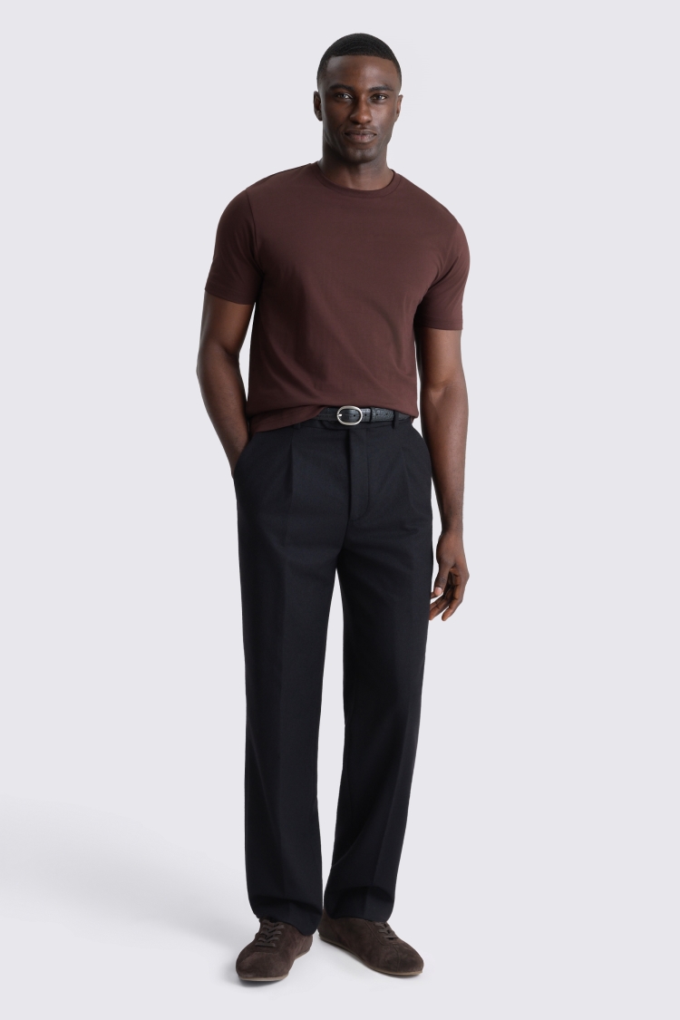 Dark Plum Crew-Neck T-Shirt