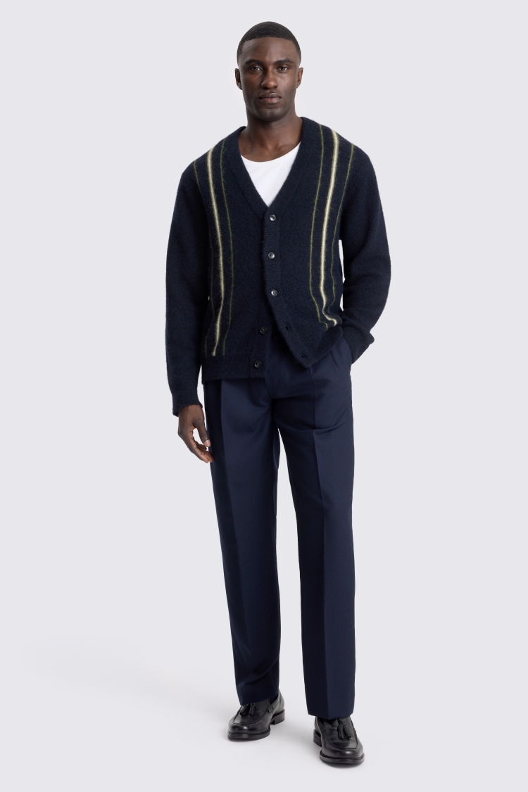 Navy Stripe Cardigan