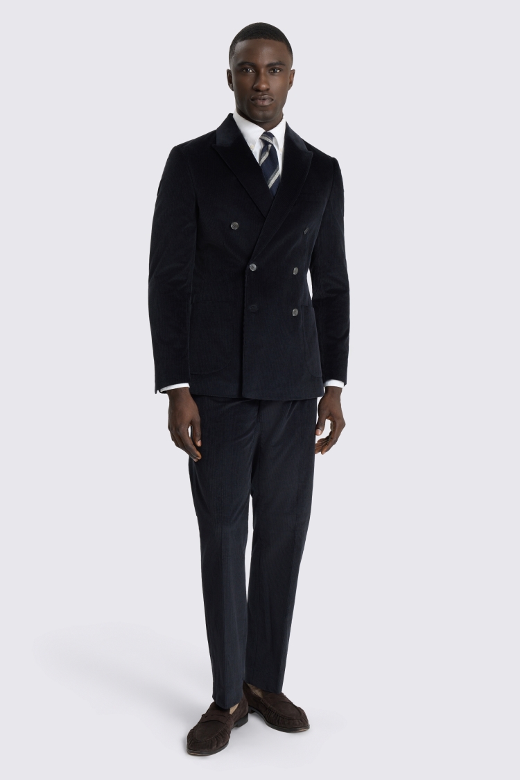 Slim Fit Ink Cord Suit Jacket