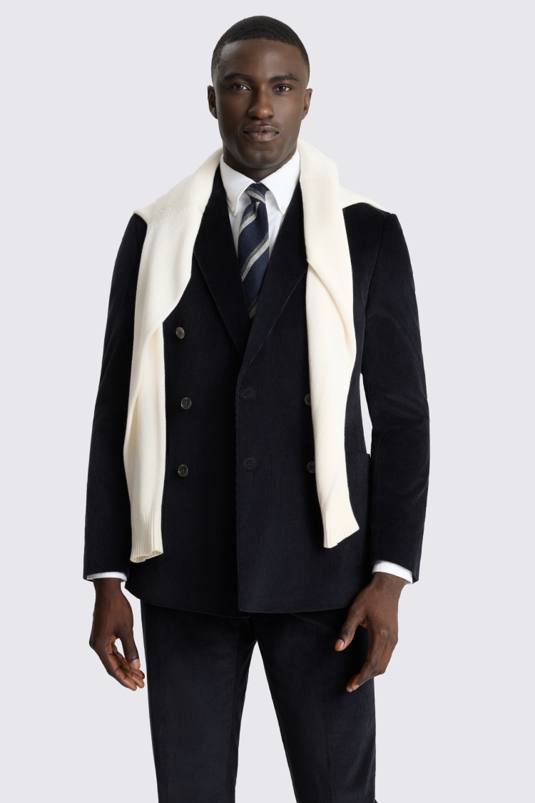 Slim Fit Ink Cord Suit Jacket