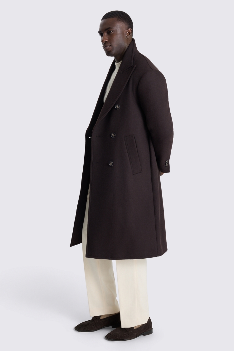 Brown DB Peak Long Coat