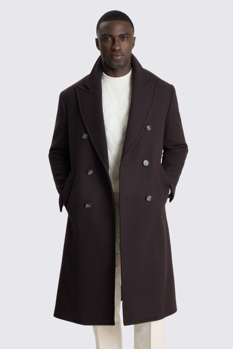 Brown DB Peak Long Coat