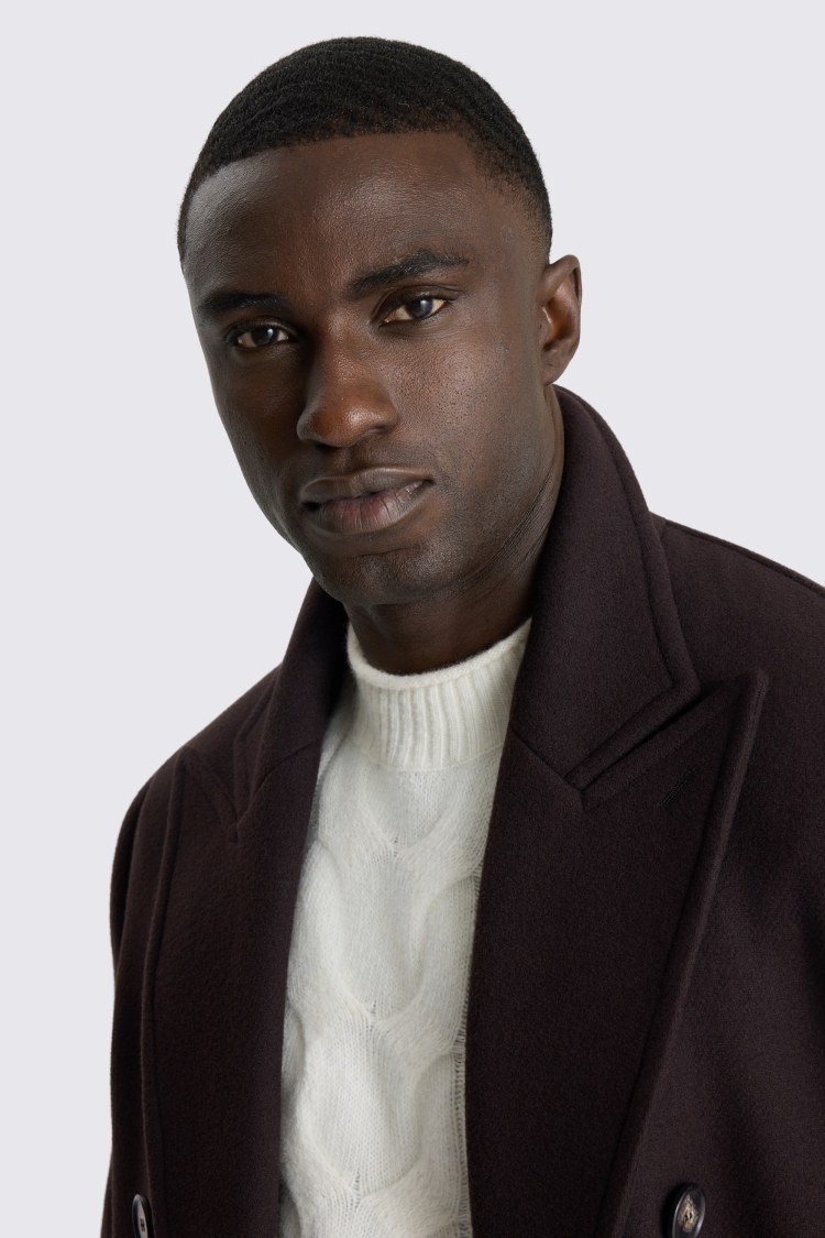Brown DB Peak Long Coat
