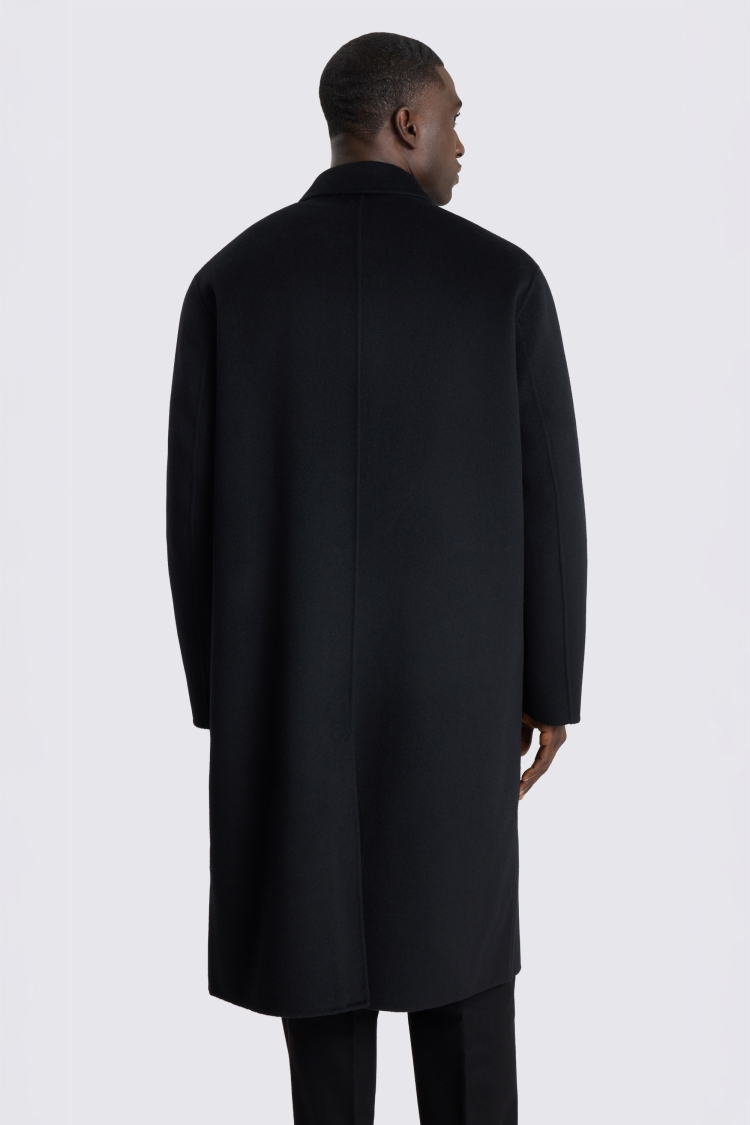 Black Double Faced Long Coat 