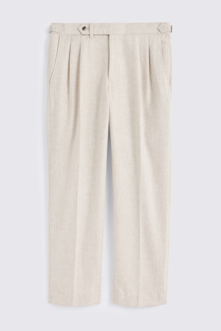 Neutral Pleated Trousers