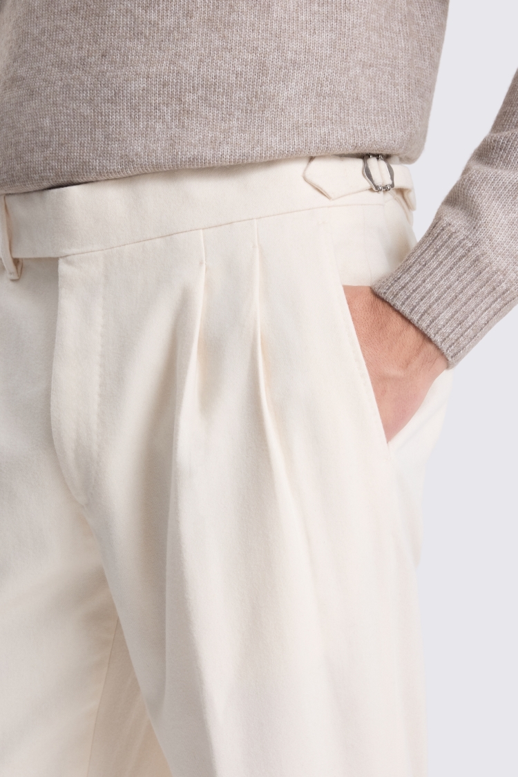 Off White Pleated Trouser 