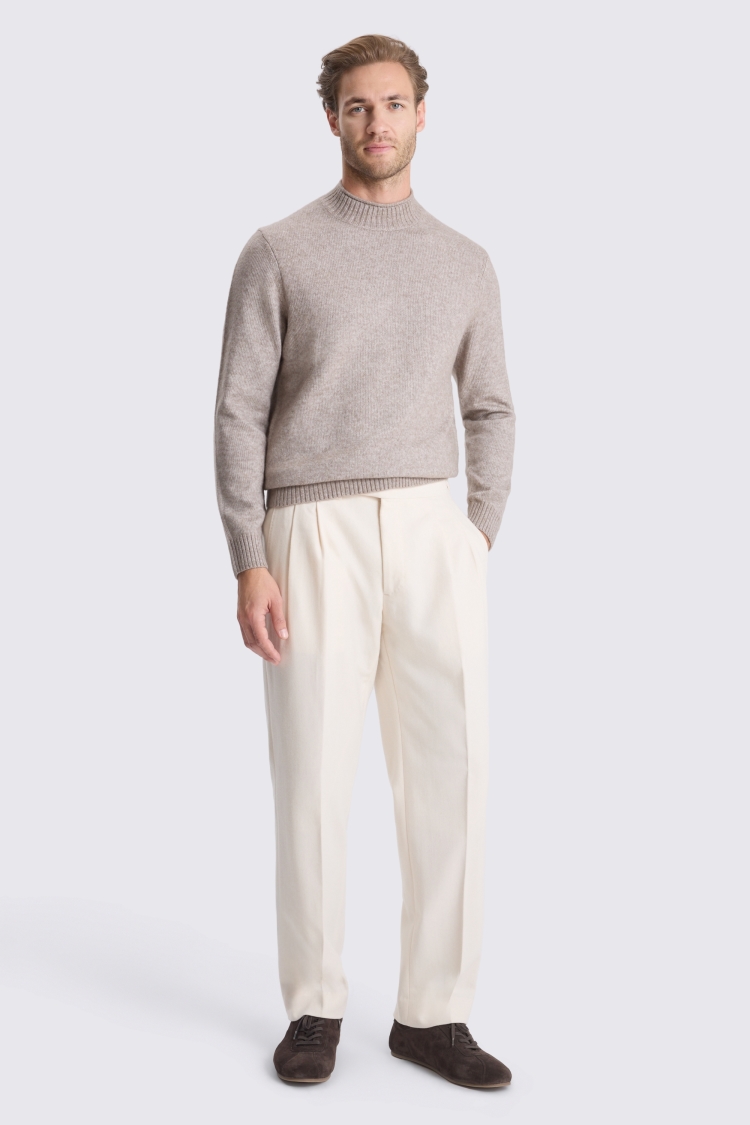 Off White Pleated Trouser 