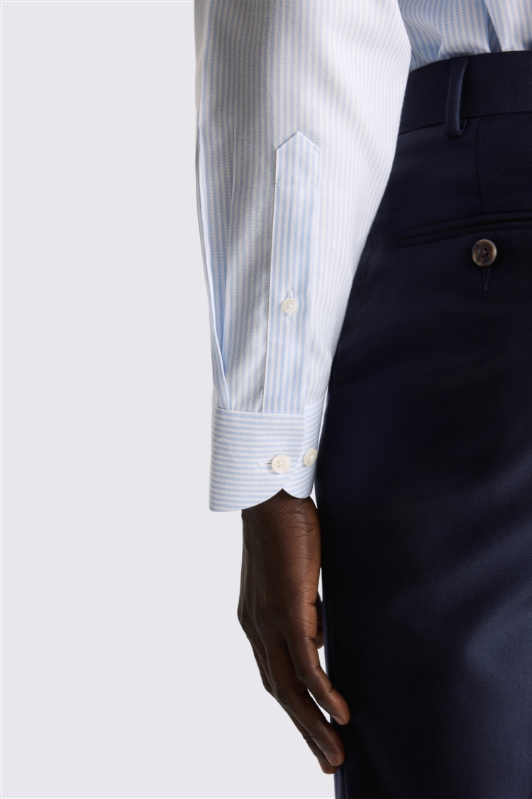 Regular Fit Sky Stripe Non Iron Shirt