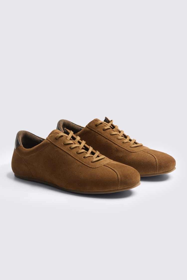 Brown Flat Sole Trainers
