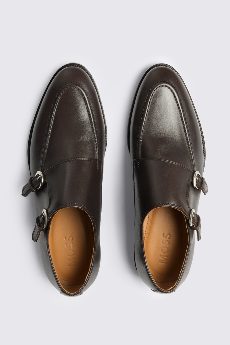 Corsica Brown Double Monk Shoes