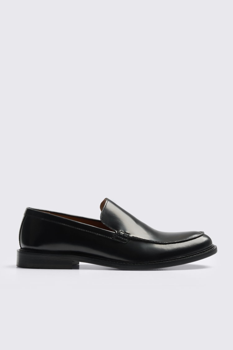 Sutton Plain Black Loafers
