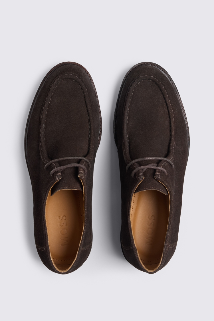 Dalston Chocolate Suede Moc Toe