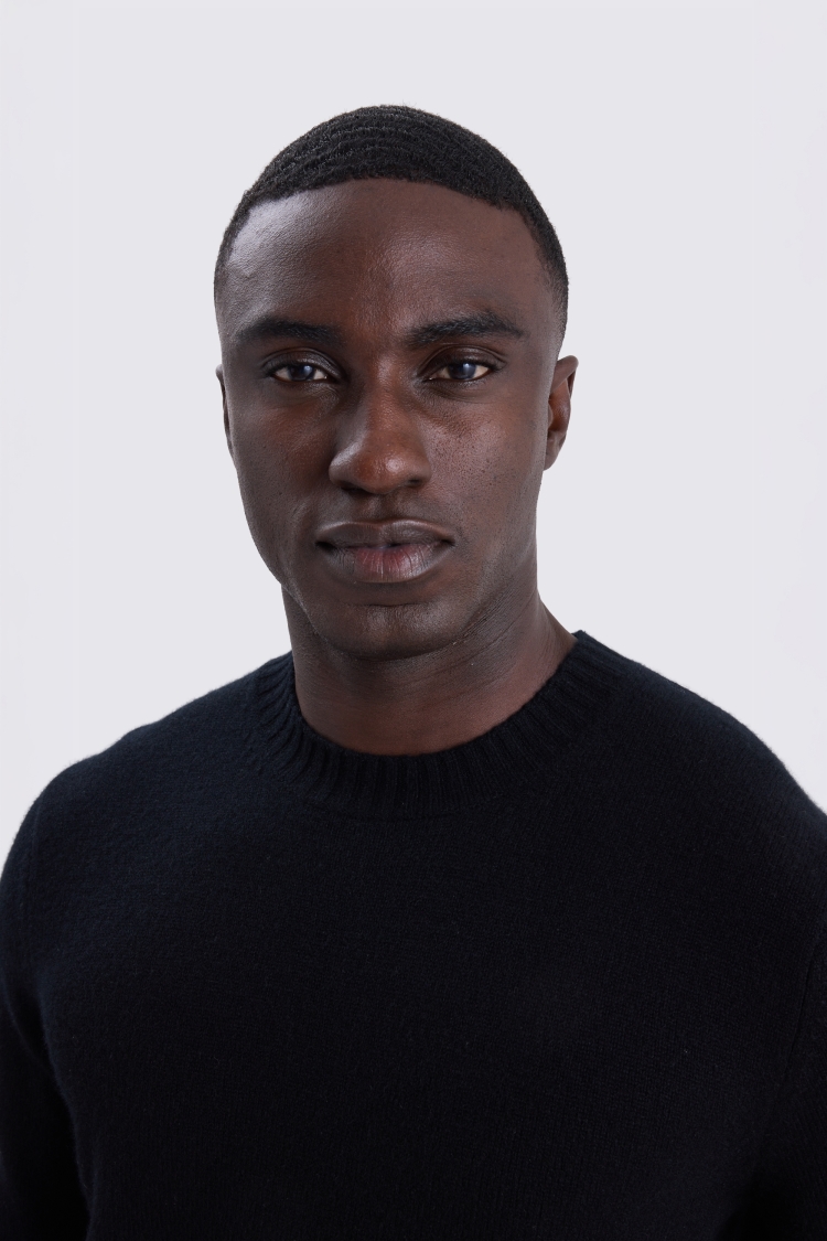 Black Cashmere Crew Neck