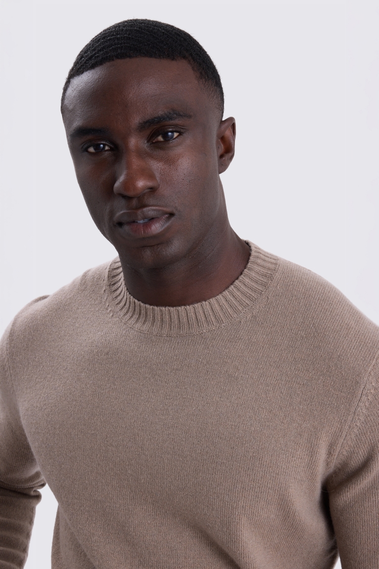 Oatmeal Cashmere Crew Neck