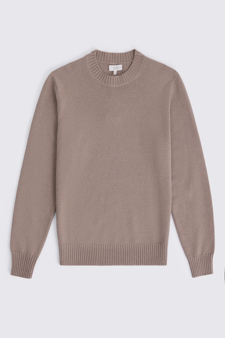 Oatmeal Cashmere Crew Neck
