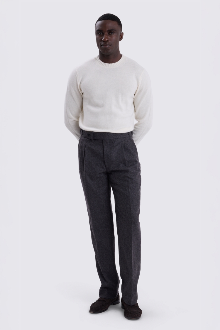 Ecru Cashmere Crew Neck