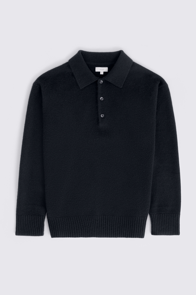 Black Cashmere Polo