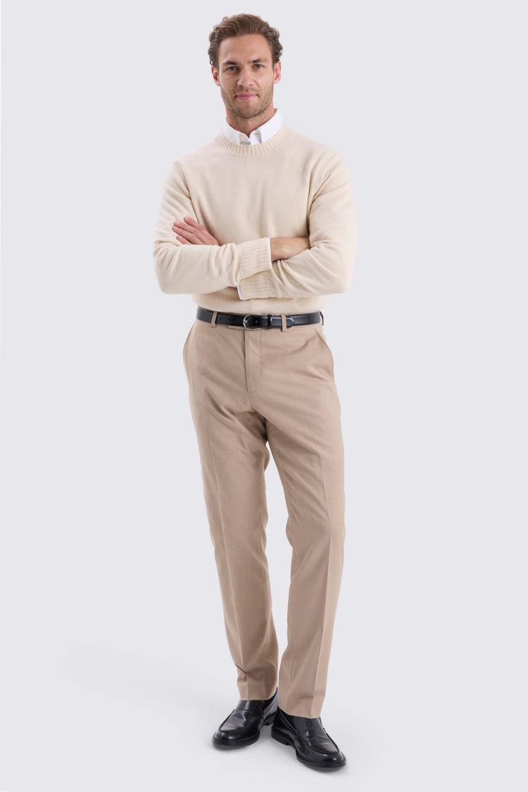 Ecru Lambswool Crew Neck
