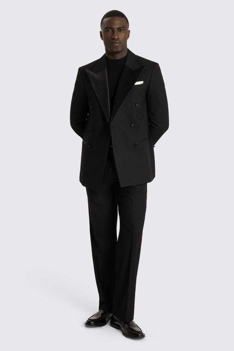 Relaxed Fit Black DB Suit
