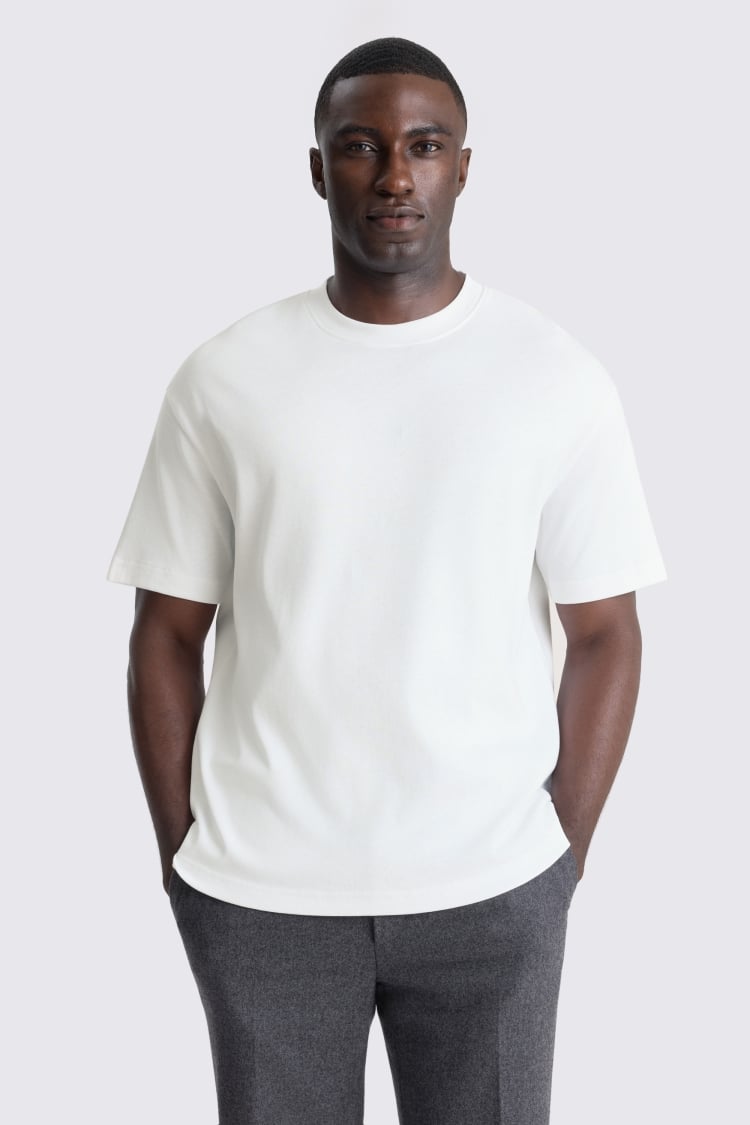 Peached White Heavy Weight T-Shirt