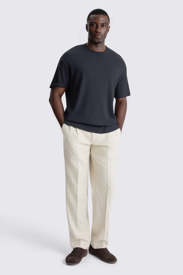 Peached Navy Heavy Weight T-Shirt