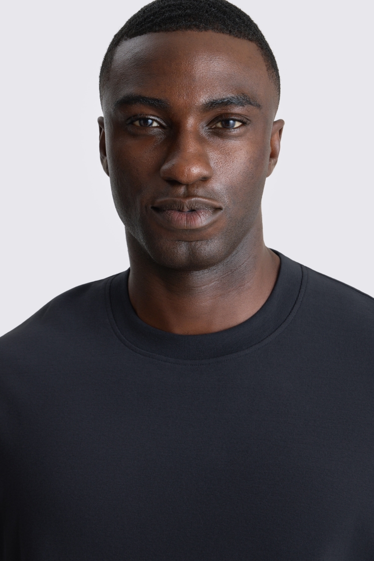 Peached Navy Heavy Weight T-Shirt