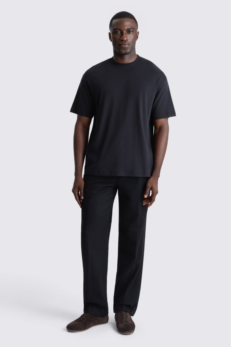 Peached Black Heavy Weight T-Shirt