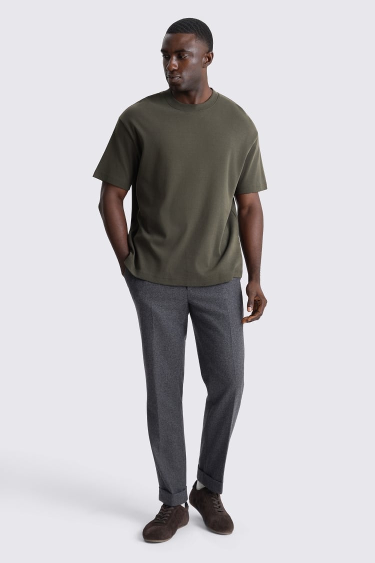Peached Khaki Heavy Weight T-Shirt