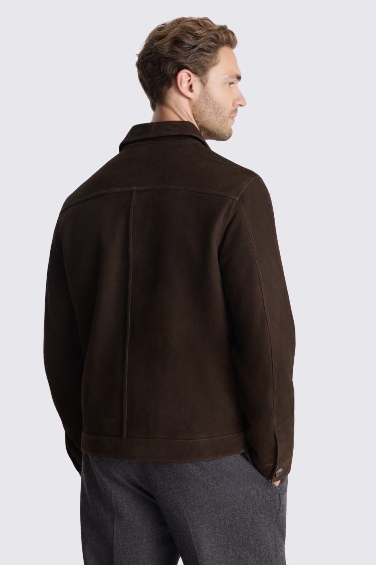 Brown Suede Shacket