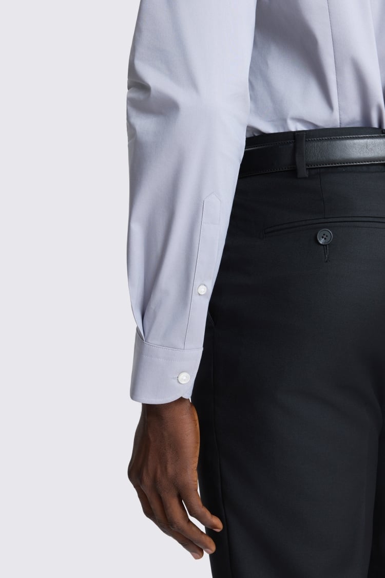 Slim Fit Grey Stretch Shirt