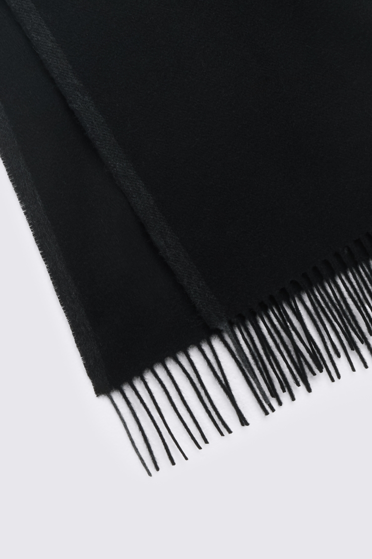 Black Pure Cashmere Scarf