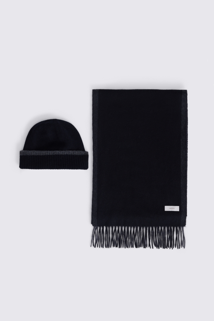 Black Pure Cashmere Scarf