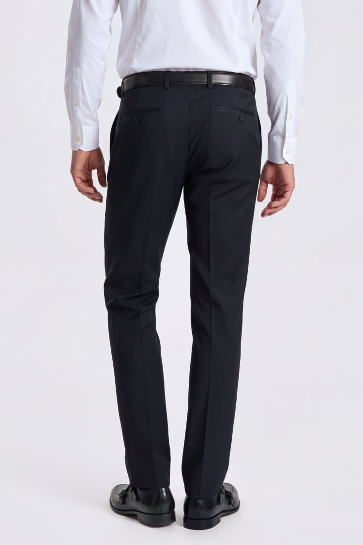 Tailored Fit Black Dress Trousers