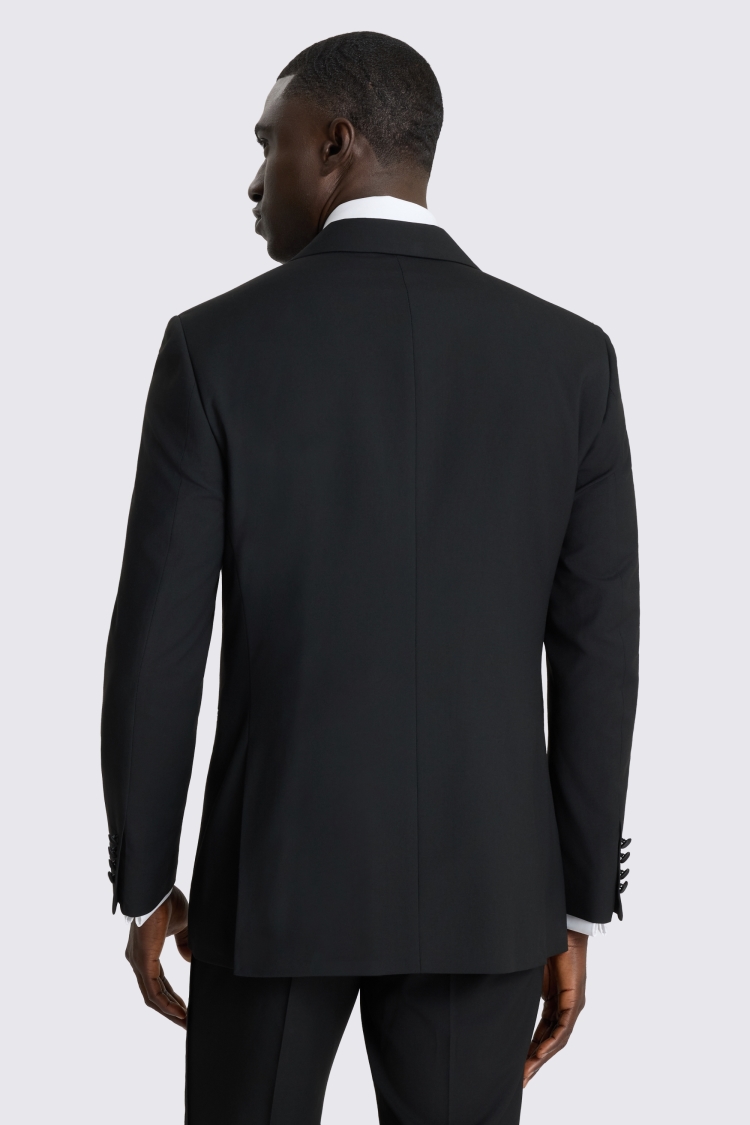Regular Fit Black Peak Tuxedo Jacket