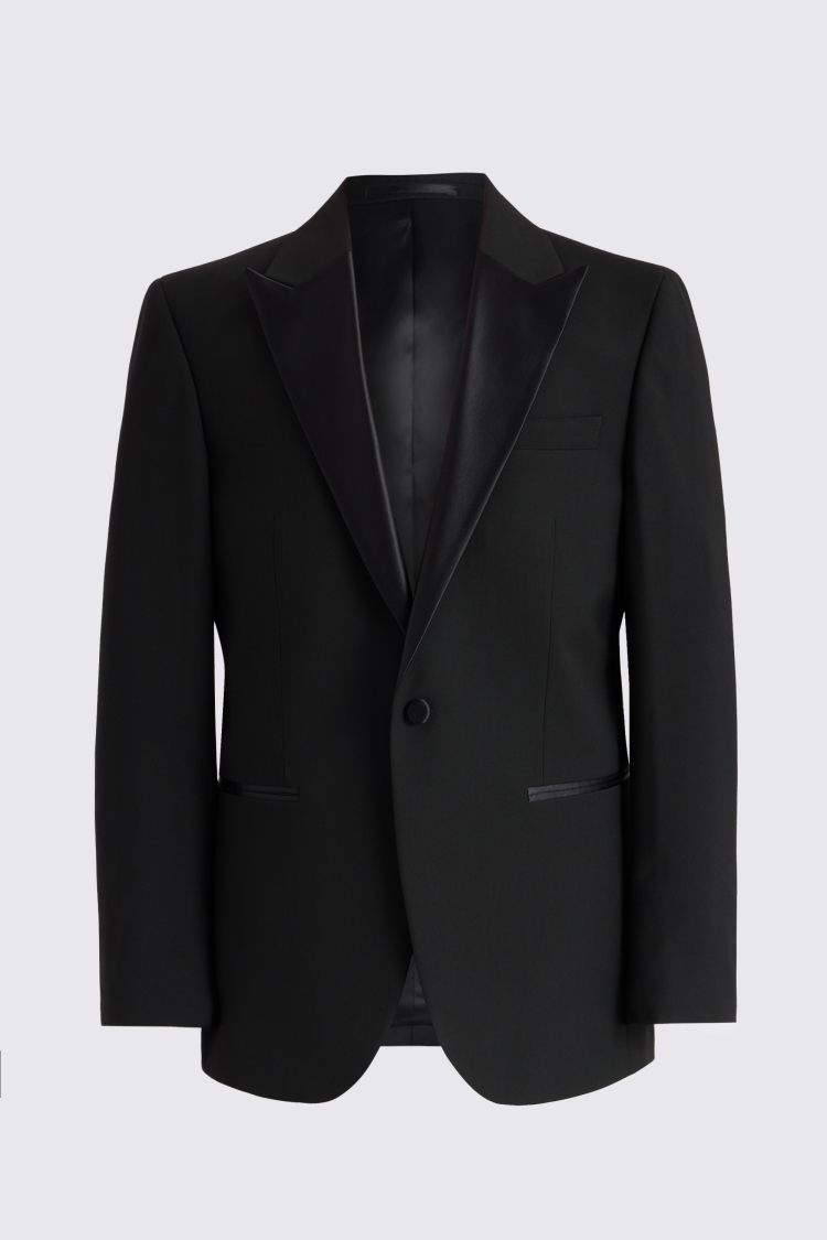 Regular Fit Black Peak Tuxedo