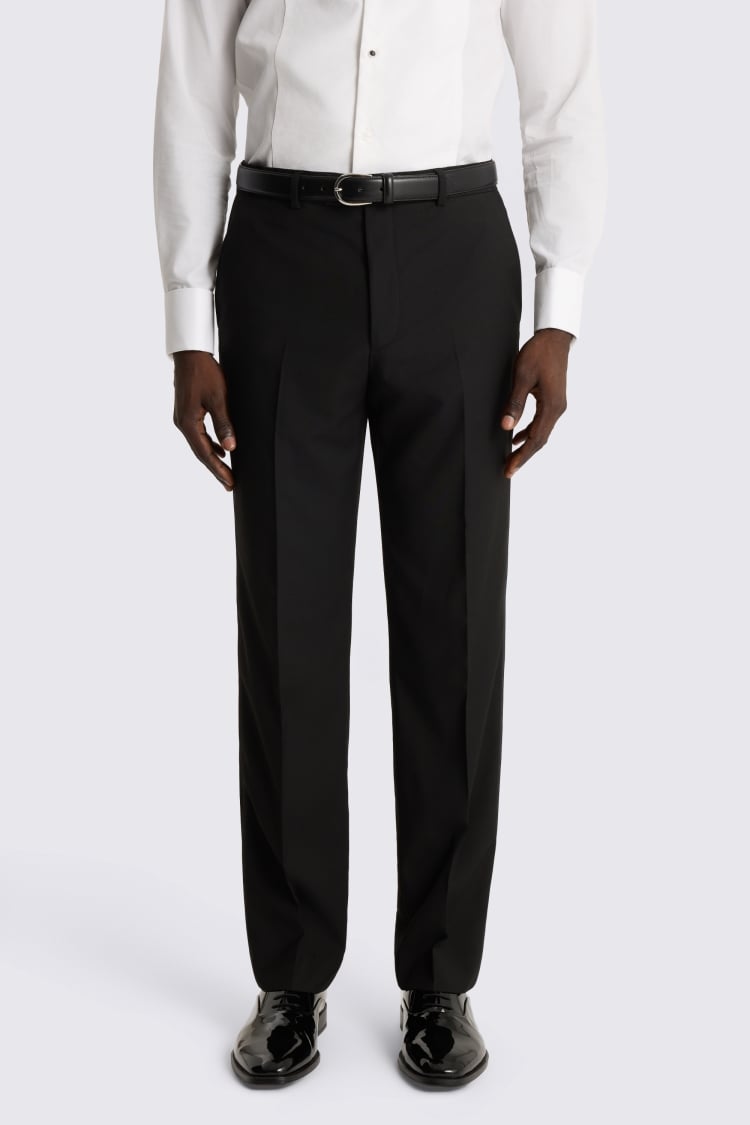 Regular Fit Black Dress Trousers