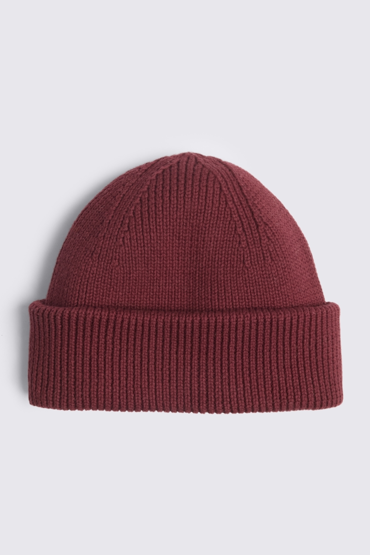 Burgundy Fisherman Beanie