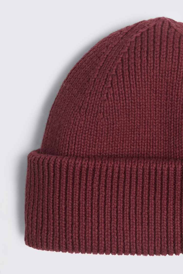 Burgundy Fisherman Beanie