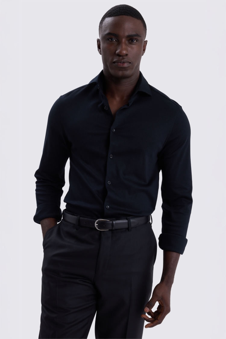 Black Jersey Shirt