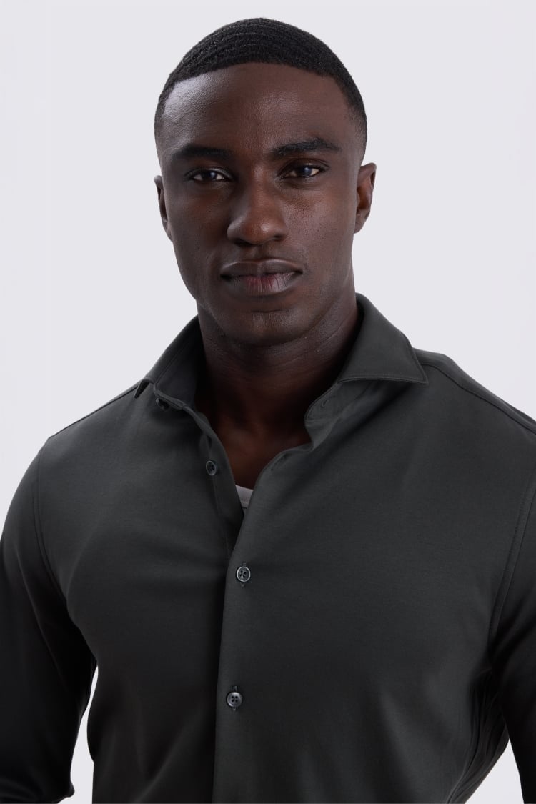 Dark Khaki Jersey Shirt