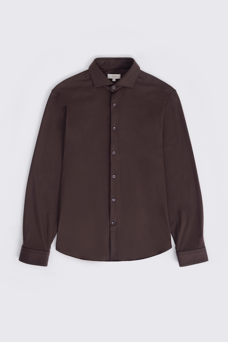 Dark Brown Jersey Shirt