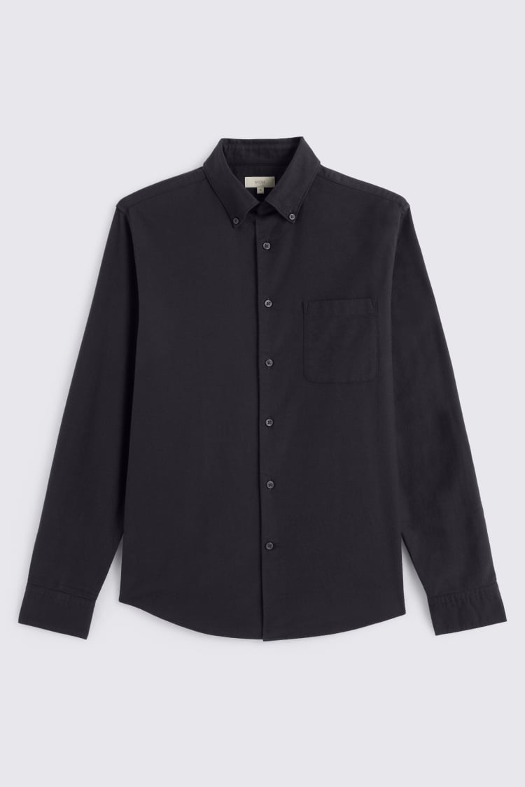 Charcoal Brushed Oxford Shirt