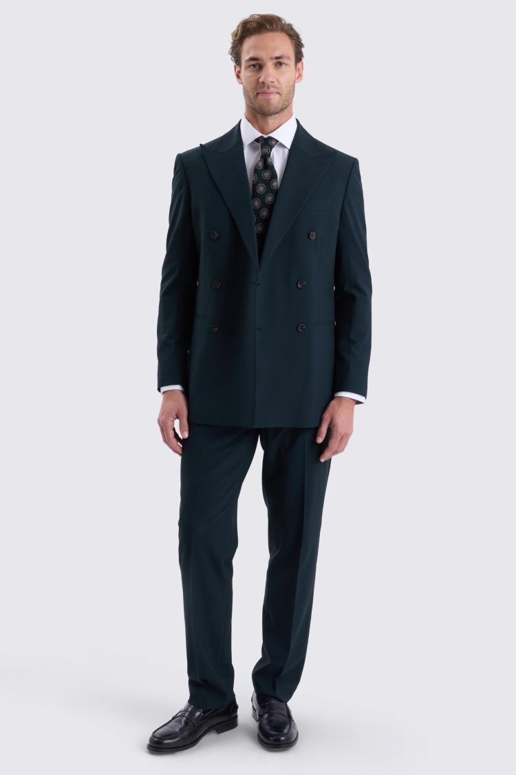 Tailored Fit Dark Green Suit Jacket 
