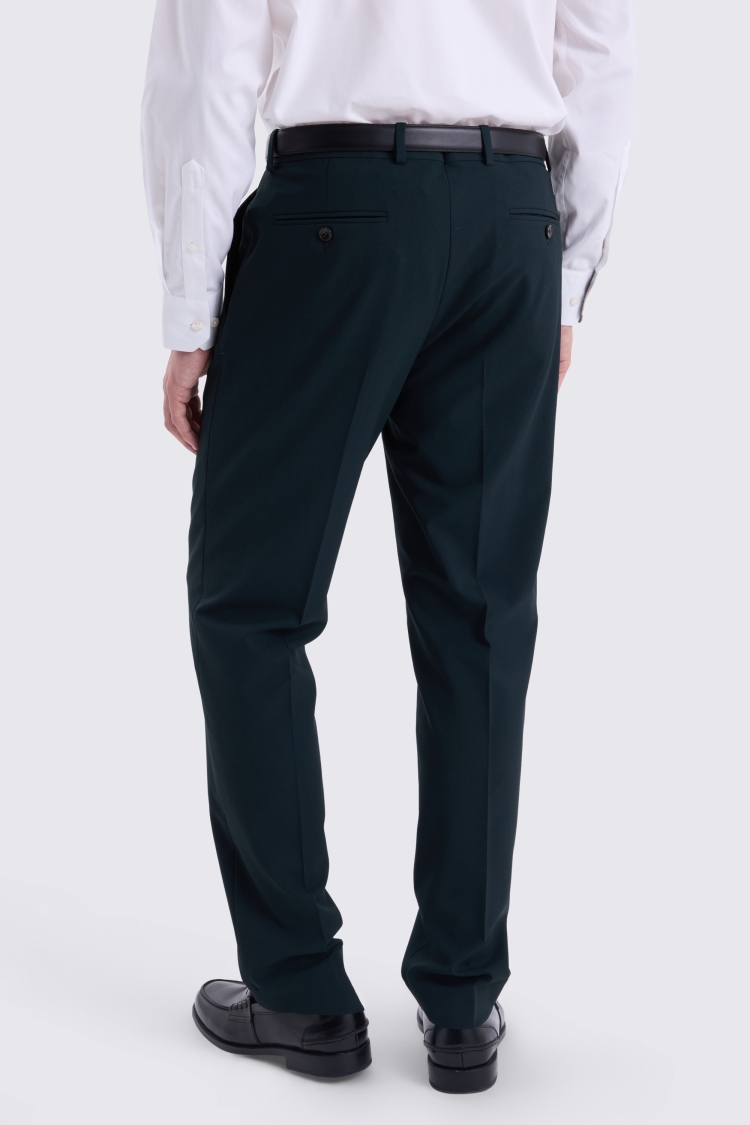 Tailored Fit Dark Green Trousers