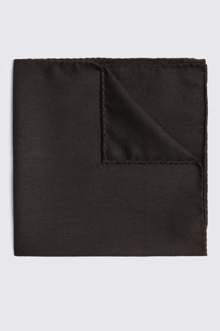 Italian Chocolate Plain Pocket Square