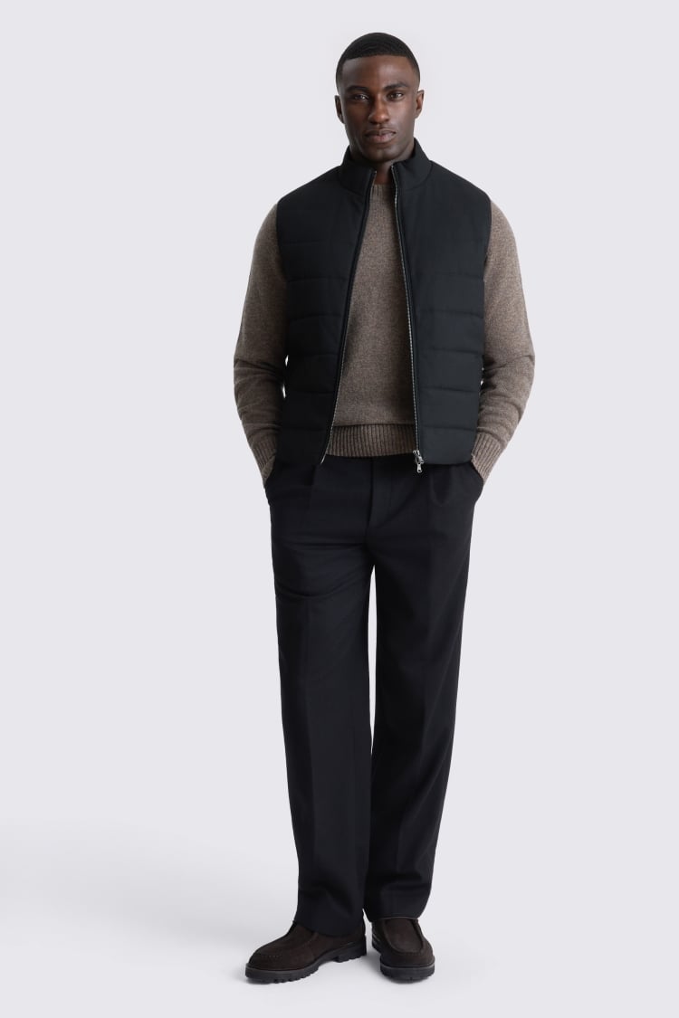 Black Flannel Gilet