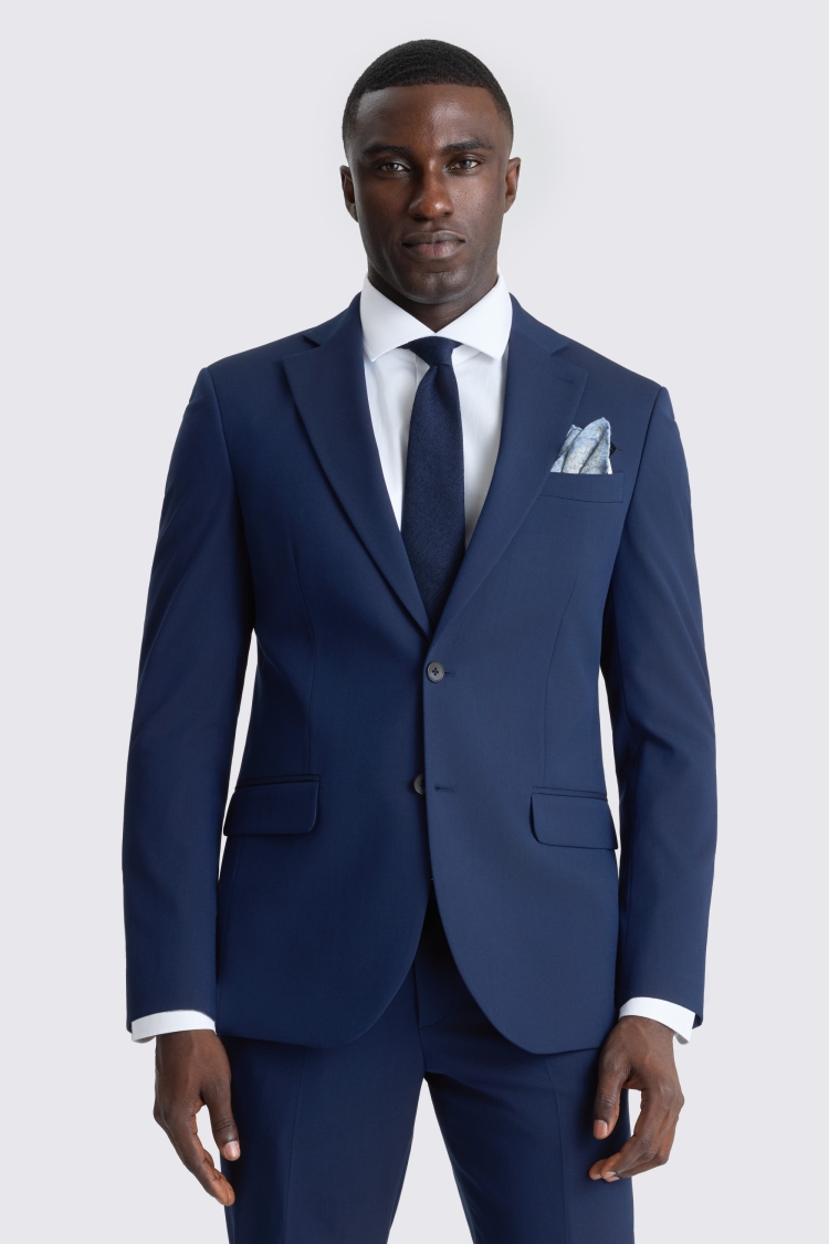 Tailored Fit Blue Suit Jacket