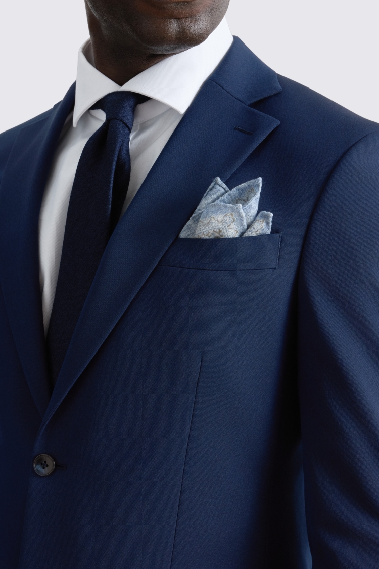 Tailored Fit Blue Suit Jacket